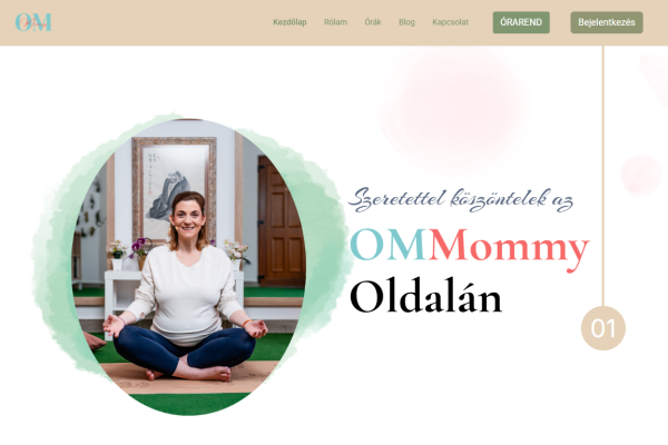 OmMommy.hu – Website Overview